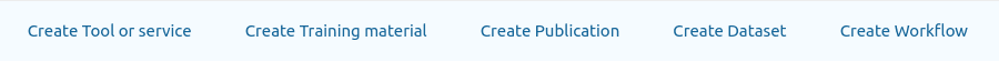 "Create an item" banner